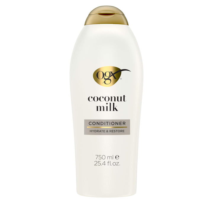 OGX bottle front view showing product and size, easy-to-identify packaging benefit