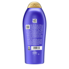 OGX in shower being applied to wet hair for instant texture and lift