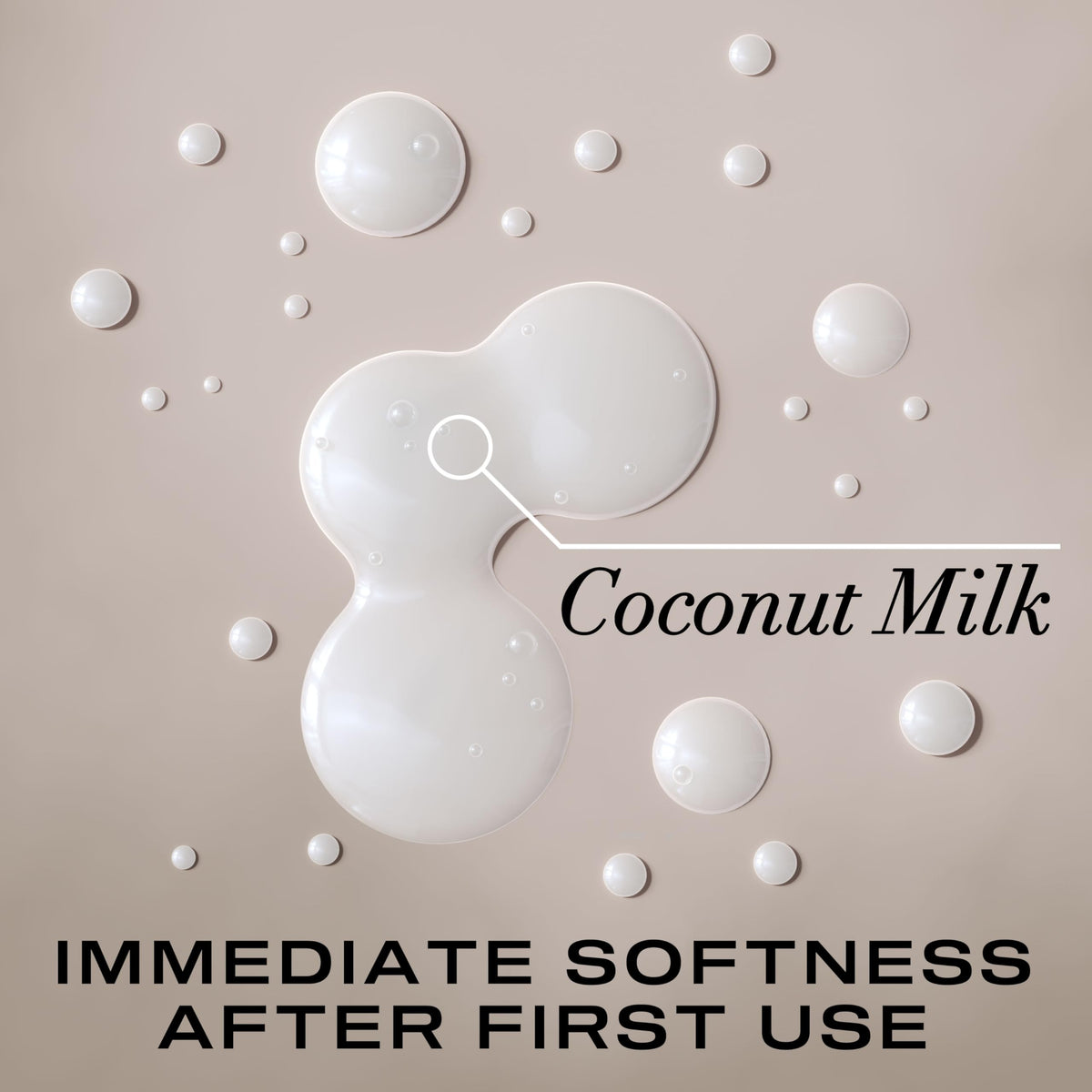 OGX Coconut Milk conditioner bottle highlighting frizz control and added shine