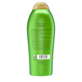 OGX packaging back detail showing ingredient callouts and free-from claims for reassurance