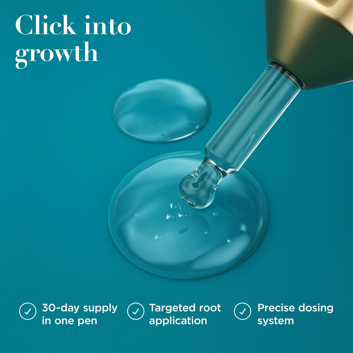 OGX peptides and caffeine ingredient visual, supports stronger roots