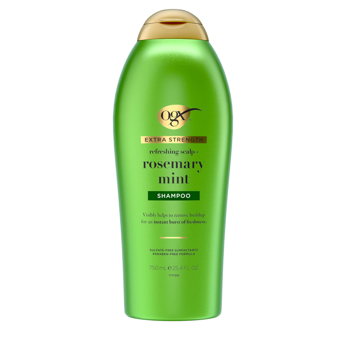 OGX front bottle view showing label and large 25.4 fl oz size for value