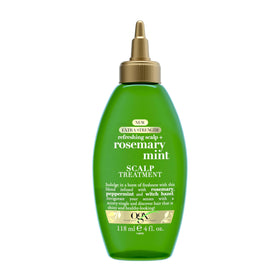 OGX front packaging bottle showing label and mint benefit