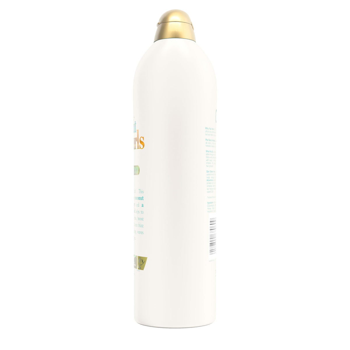 OGX bottle next to common items to show 25.4 fl oz size and value