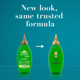 OGX texture on hand showing lightweight formula and easy spread