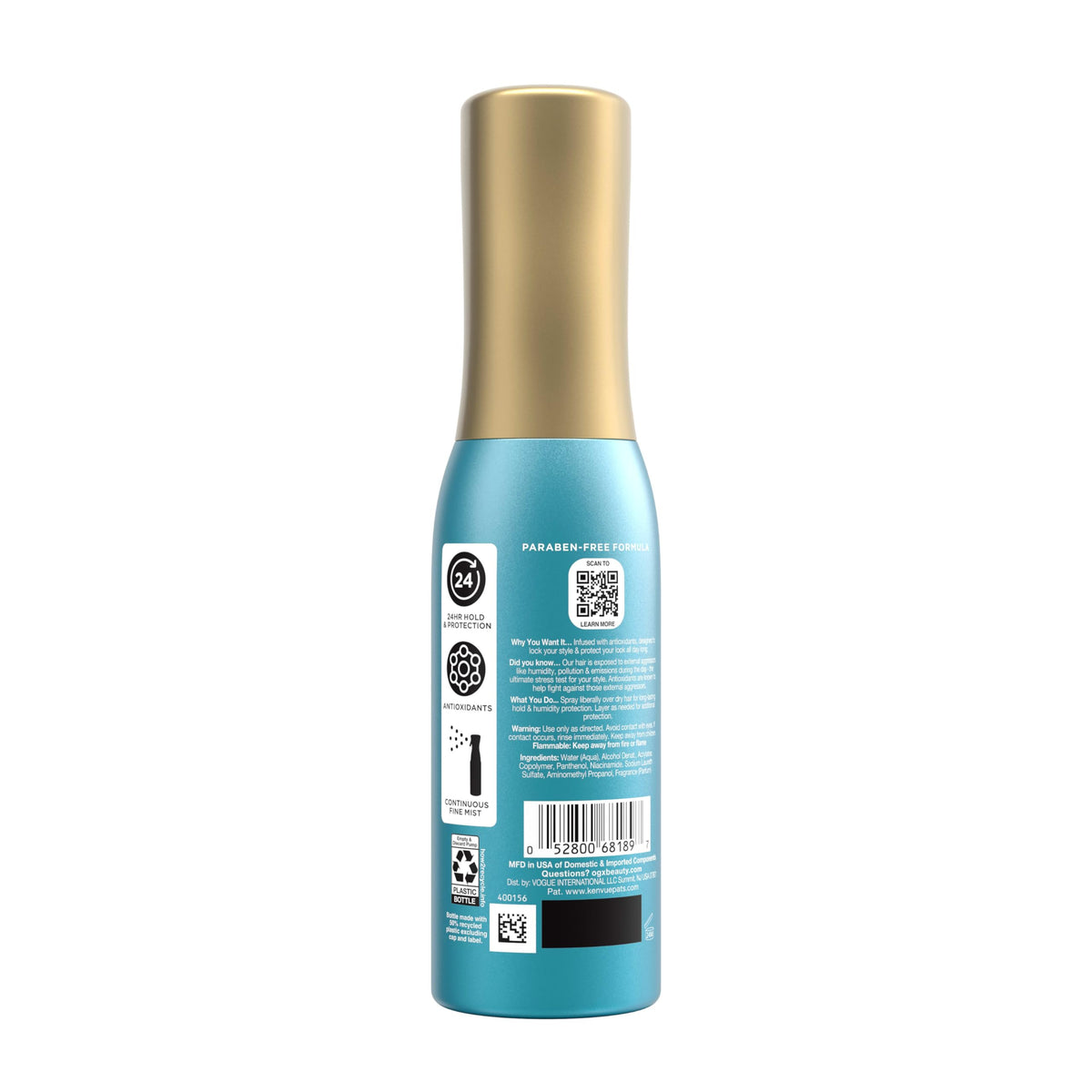 OGX 6.5 fl oz bottle in a purse showing travel convenience