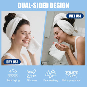 OHOO stacked towels highlighting thickness and absorbency