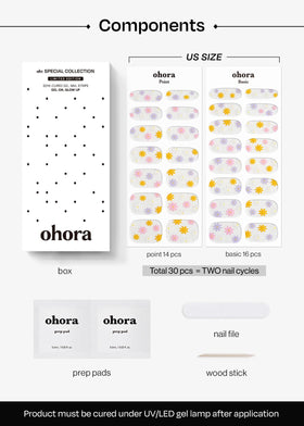 ohora nails cured under UV lamp demonstrating durable glossy finish and waterproof top layer