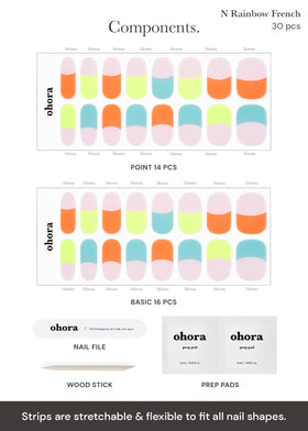 ohora nails curing under LED lamp for long-lasting finish