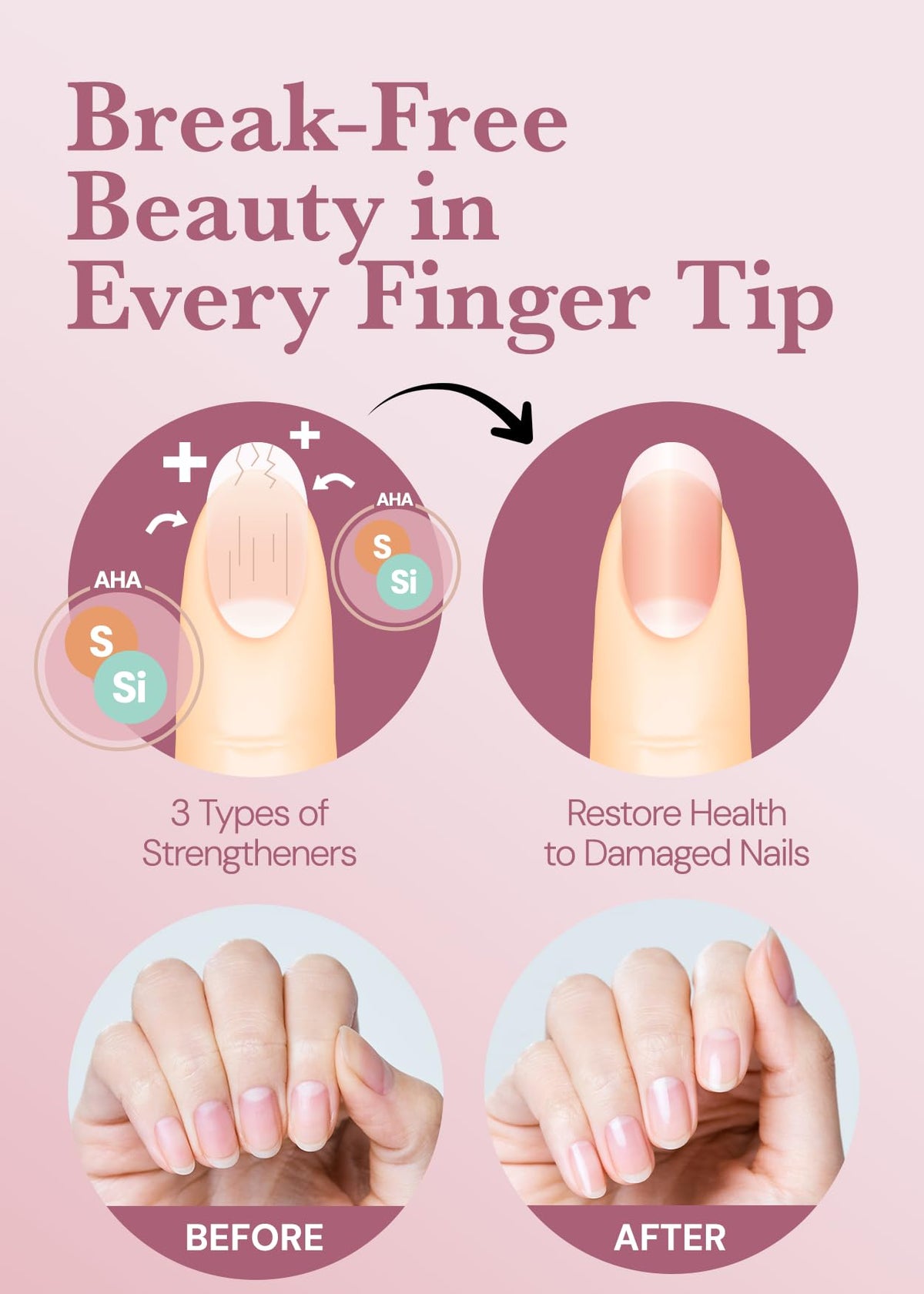 ohora filing nail edge after application for precise fit and finish