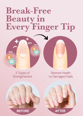ohora filing nail edge after application for precise fit and finish
