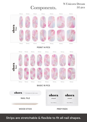 ohora nail file and wooden stick detail showing ease of shaping benefit: simple finishing