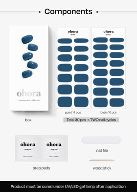 ohora nail file and wooden stick detail showing tools for precise application