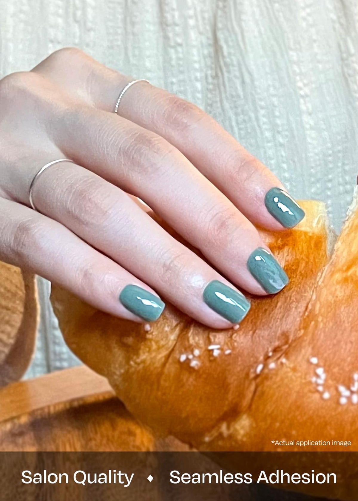 ohora cured nails on hand demonstrating glossy salon-quality finish and durability
