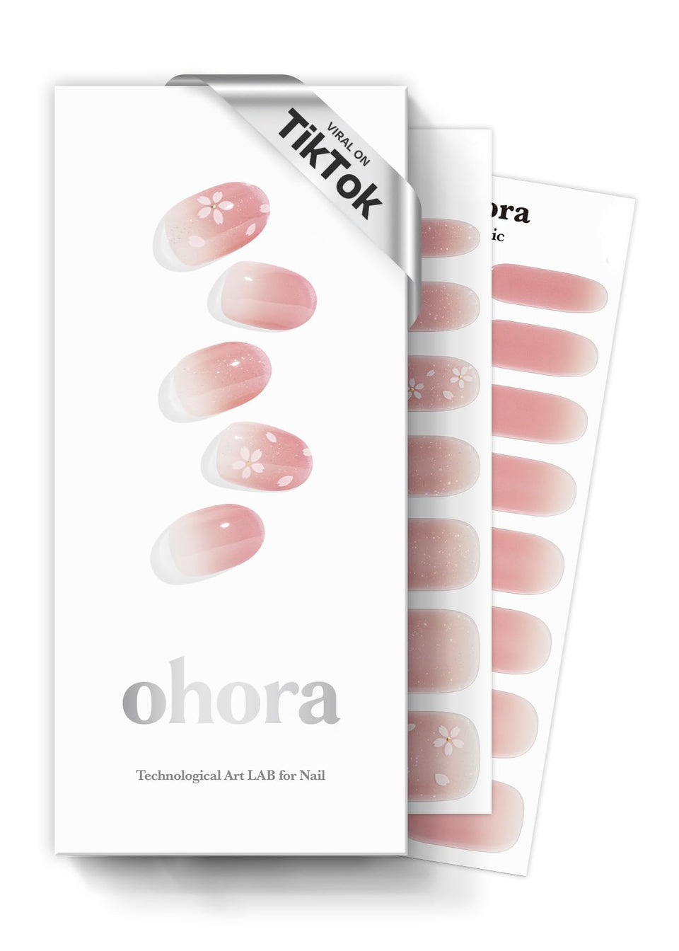 ohora front packaging showing N Blossom set and included tools for easy at-home nails