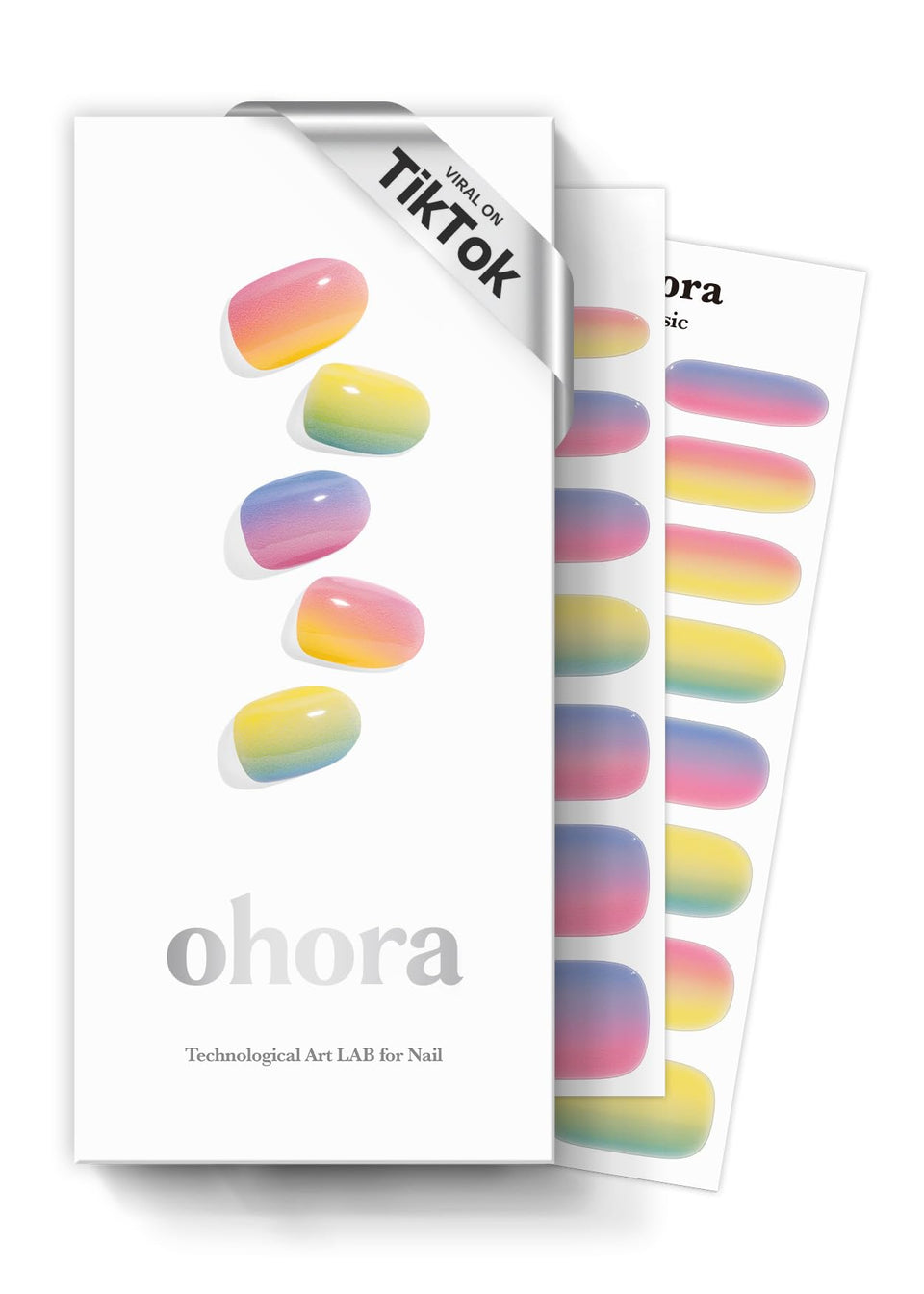 ohora front packaging showing N Pastel kit and contents for easy at-home manicures