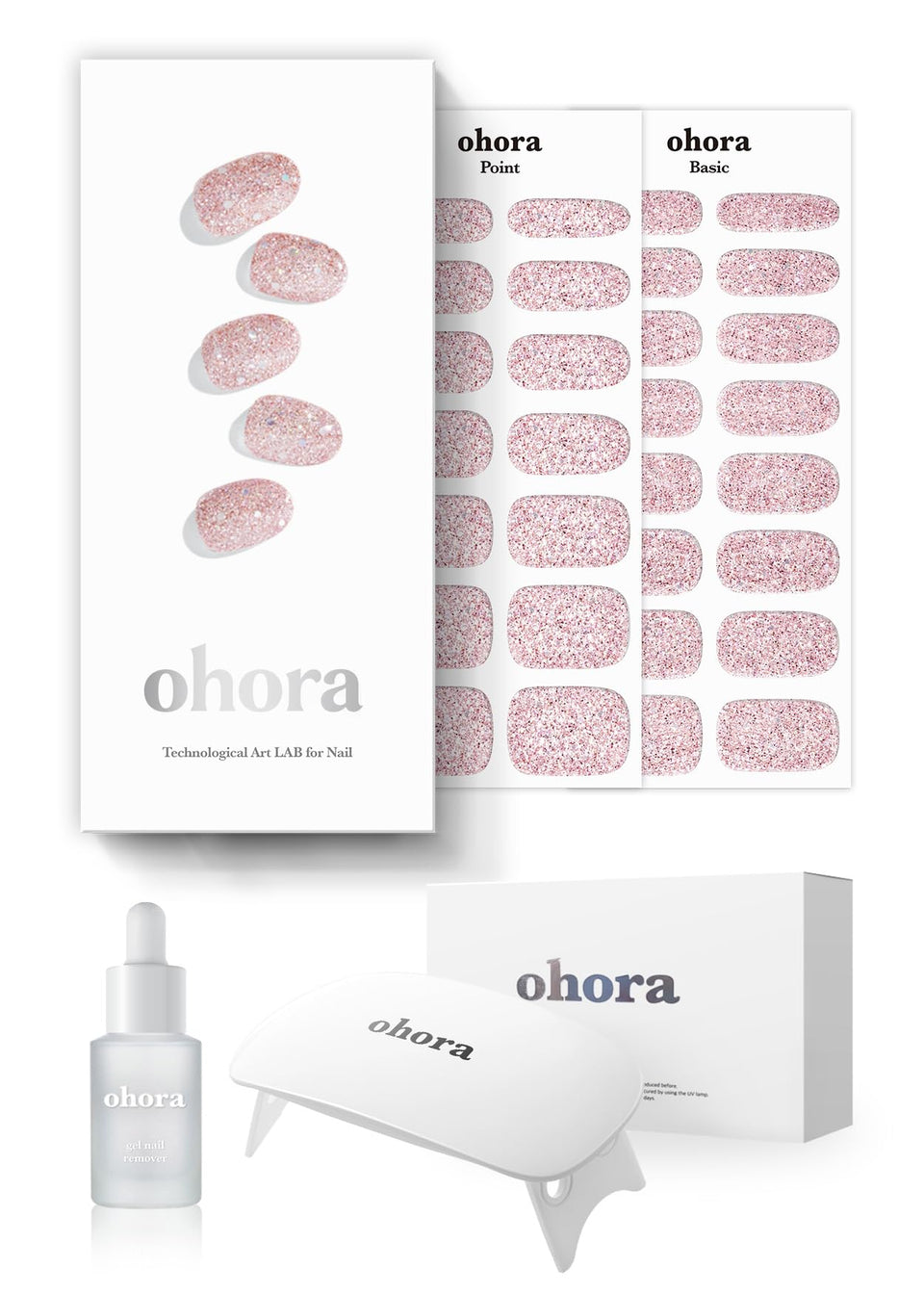 ohora front packaging showing starter kit and benefit of complete set