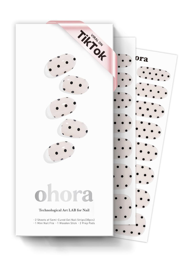 ohora front packaging showing N Polka Noir design and what’s included, clear overview benefit