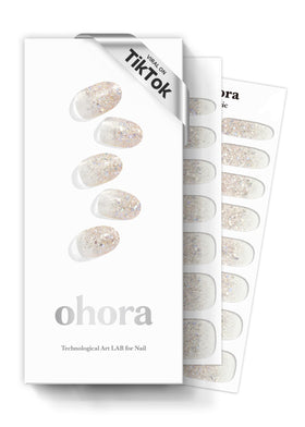 ohora front packaging showing included strips and tools for easy salon results