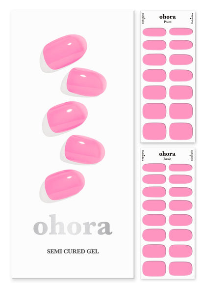 ohora front packaging showing N Tint High-Teen pink and included tools for easy starters