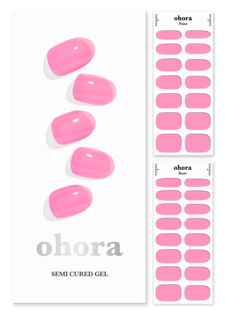 ohora front packaging showing N Tint High-Teen pink and included tools for easy starters