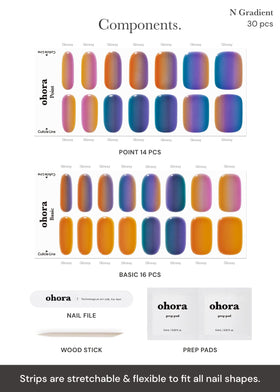 ohora kit accessories laid out for easy at-home application