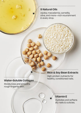 ohora rice and soybean ingredients close-up highlighting nourishing, strengthening benefits