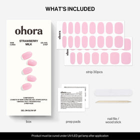 ohora lifestyle scene on a table with coffee, conveys quick manicure convenience