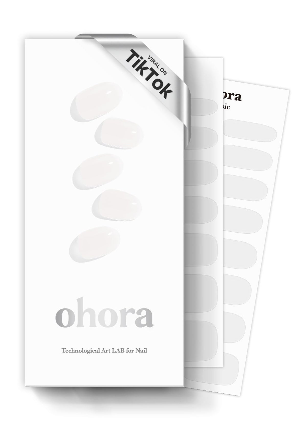 ohora front packaging showing N Bare Crystal kit and included tools for easy application