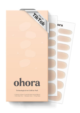 ohora front packaging showing N Bare Milk Tea shade and included tools benefits at-a-glance
