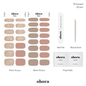 ohora N Carmel selection of sizes displayed to show fit options and custom manicure benefit