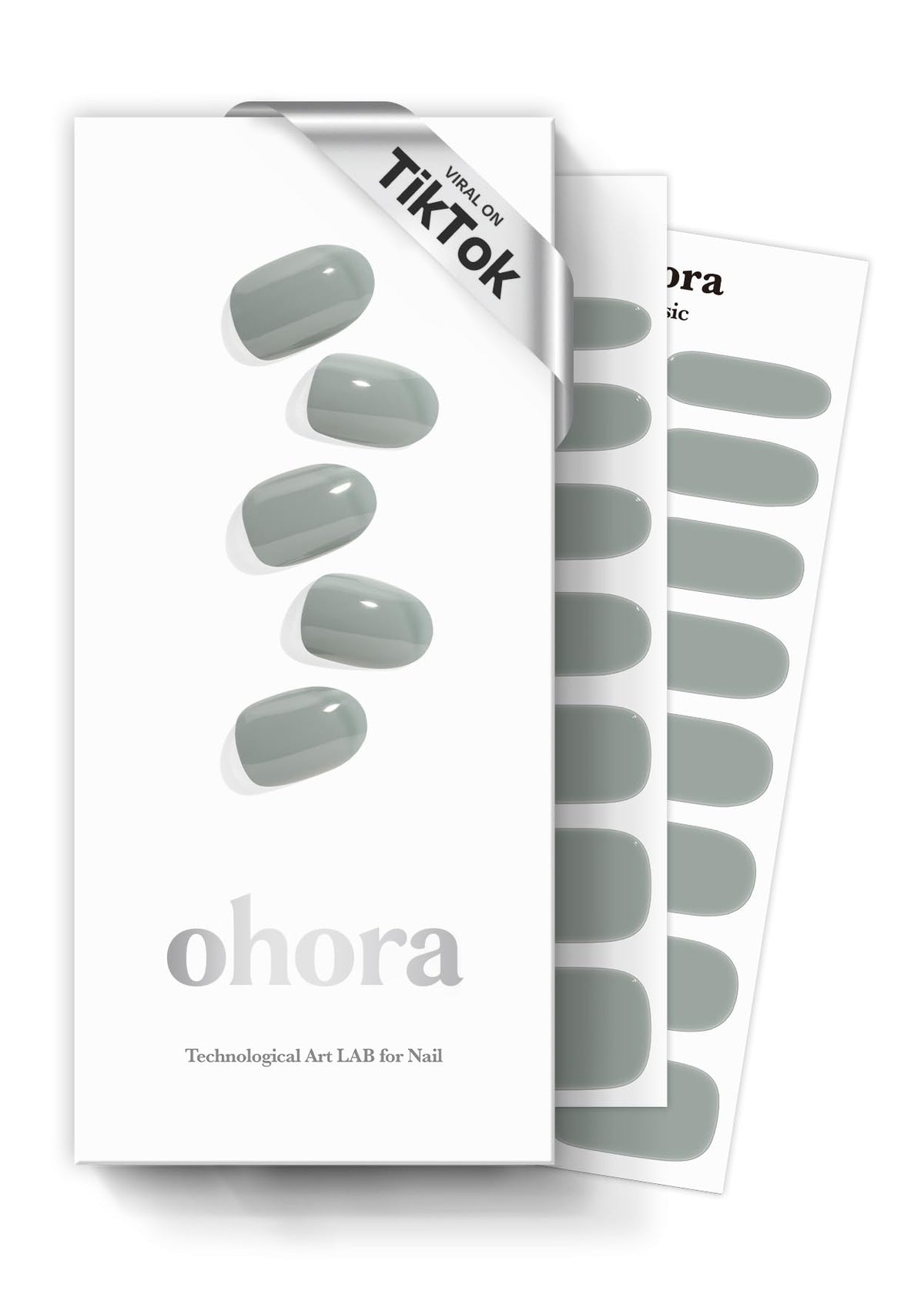 ohora front packaging showing N Cream Fog green strips and tools for quick salon nails