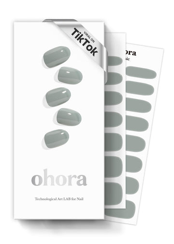 ohora front packaging showing N Cream Fog green strips and tools for quick salon nails