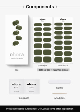 ohora hand scale showing strip sizes fit various nail beds for perfect fit