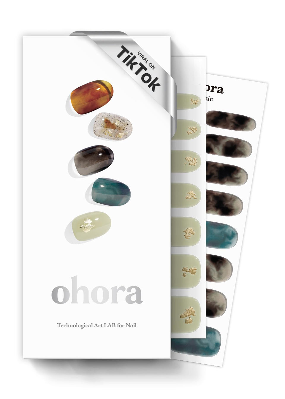 ohora front packaging showing box and product benefits for easy at-home salon results