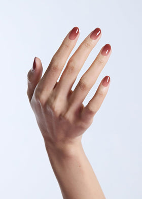 ohora in-salon-style setup showing cured nails under LED lamp for durable shine
