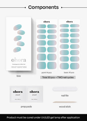ohora spread of 30 strips showing accent and solid varieties for style options
