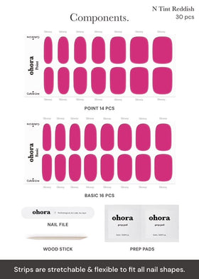 ohora finished manicure on model showcasing salon-quality glossy pink nails