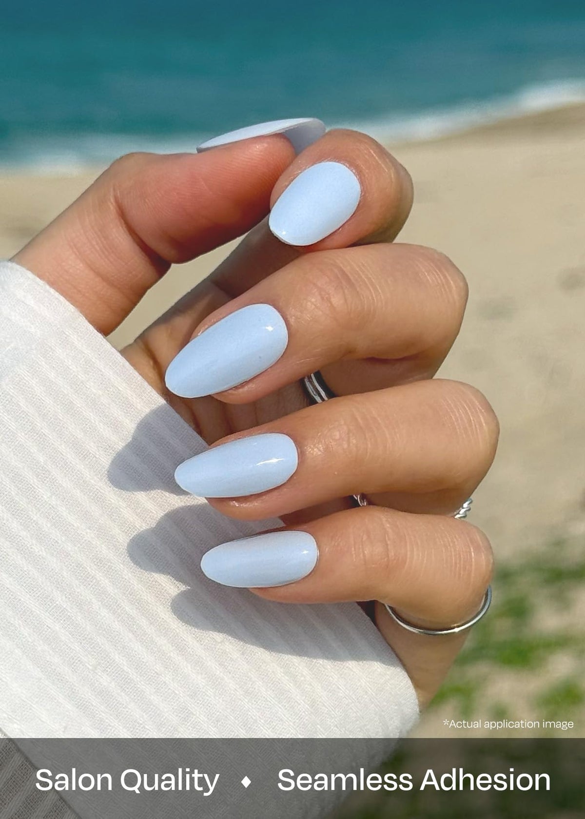 ohora applied on model hand in lifestyle scene for salon-quality look at home