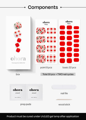 ohora P Cherry Crush next to a ruler for scale showing true size fit