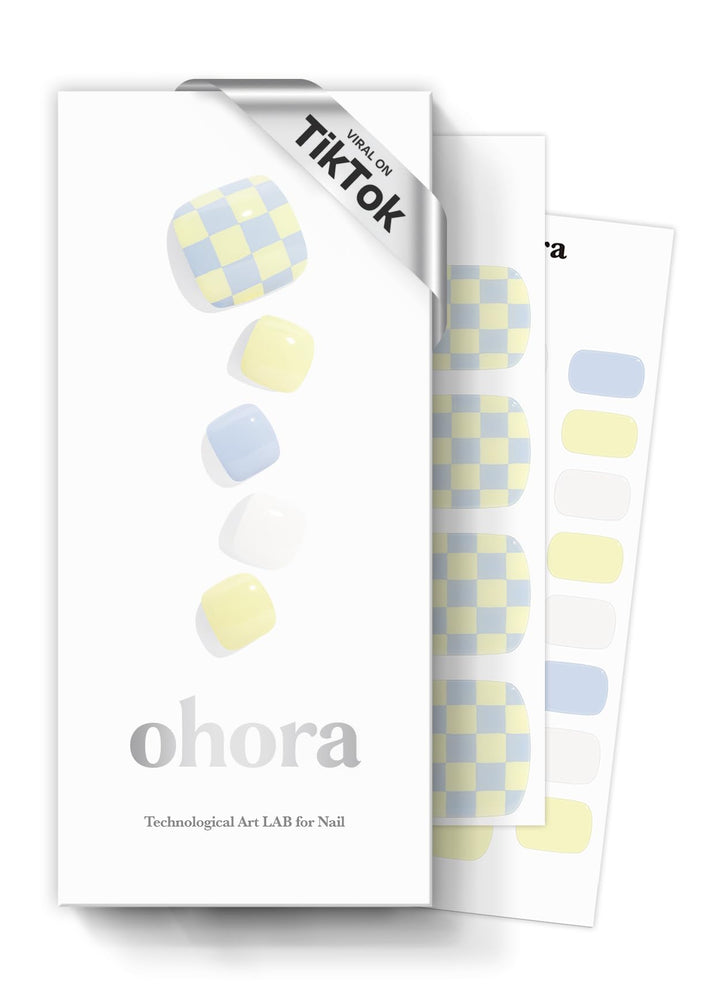 ohora front packaging showing complete P Marble Soda pedicure kit and contents benefit convenience