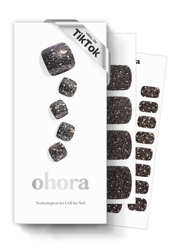 ohora front packaging showing pedi strips and kit components for easy application