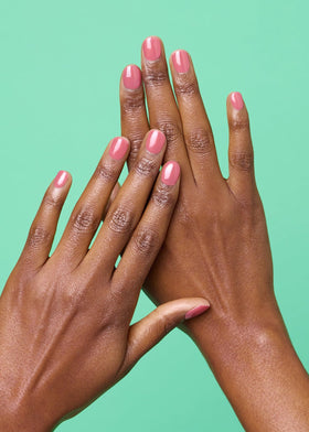 ohora close-up of semi cured gel strip texture showing smooth surface and easy shaping benefit