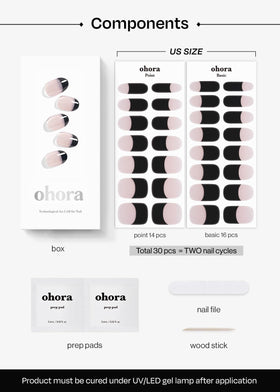 ohora included tools and size selection laid out to simplify fitting and finishing