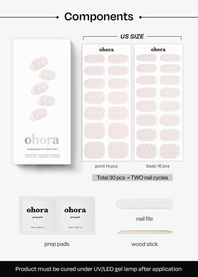 ohora size selection applied on natural nail for perfect personalized fit