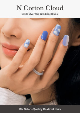 ohora close-up of patterned gel strip texture highlighting smooth glossy finish and precise print