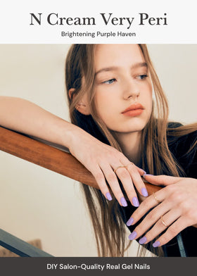 ohora close-up of gel strip texture and gloss, shows smooth salon-quality finish