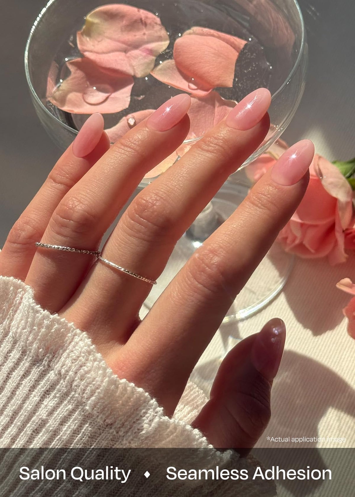 ohora worn on nails studio shot demonstrating long-lasting, salon-quality look