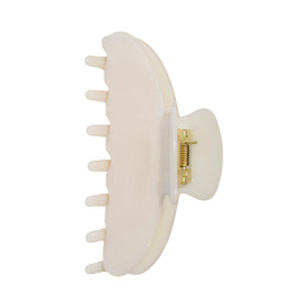 OideGuiing front view of sequin yellow clip showing shape and color benefit hold