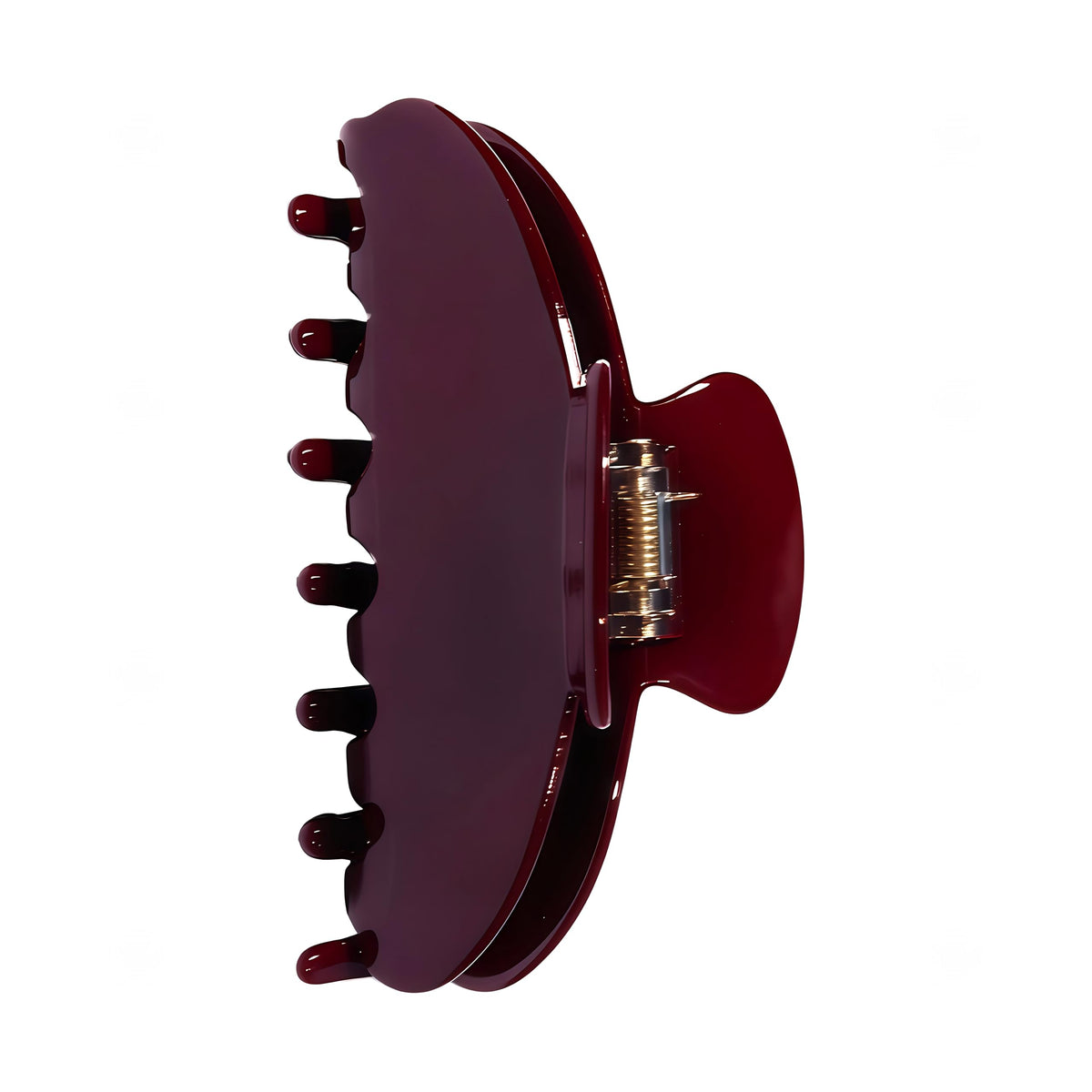 OideGuiing front view wine red clip showing shape and elegant color for stylish hold
